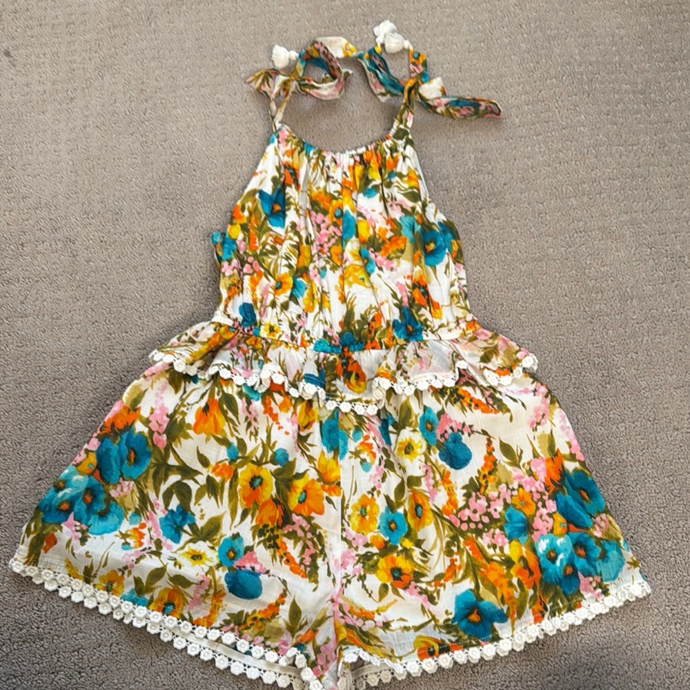 Floral Kids Romper - Multicolor